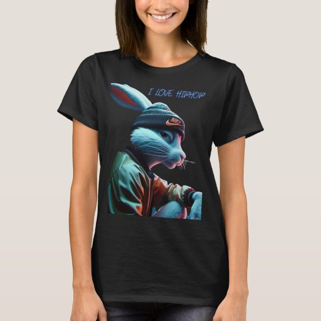 Camiseta Rabit Hiphop (Anverso)