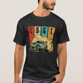 Camiseta Rac de deriva retro de coche de cumpleaños 1951