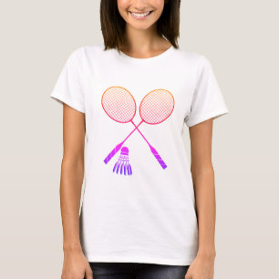 Camiseta Racas de Badminton Shuttlecock Birdie Ombre