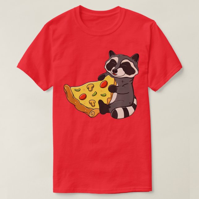 Camiseta Racco y pizza (Diseño del anverso)
