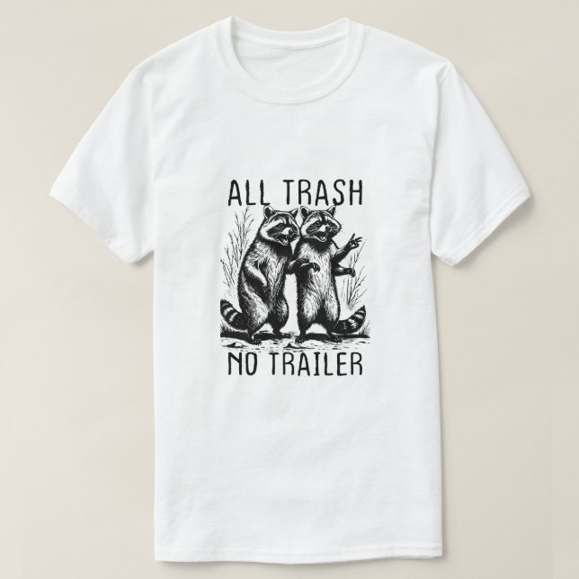 Camiseta Raccon Cou Humor De Camper De Raccon Gracioso No T (Diseño del anverso)
