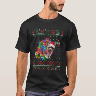 Camiseta Raccoon Animal Ugly Sweet Navidades Puppy Animal
