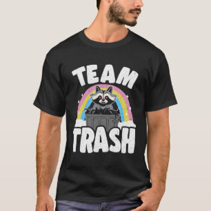 Camiseta Raccoon arcoiris de Trash Team 1
