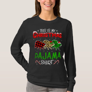 Camiseta Raccoon Christmas Tree Animals This is My Xmas Paj