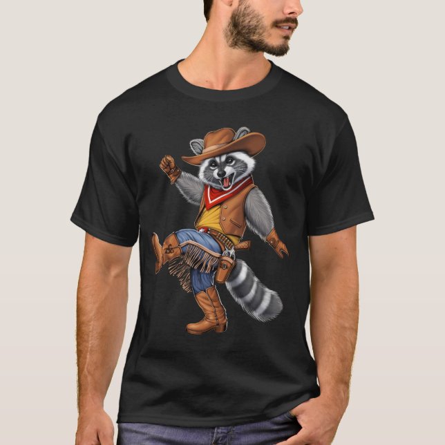 Camiseta Raccoon Cowboy (Anverso)