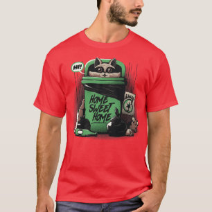 Camiseta Raccoon de basura en casa de Tobe Fonseca