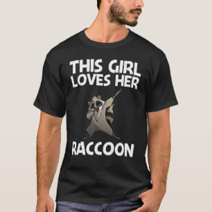 Camiseta Raccoon De Guay Para Chicas Kid Trash Panda Animal