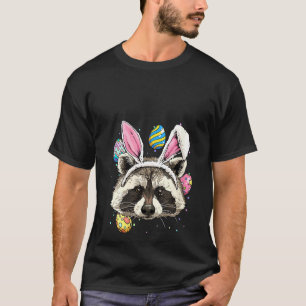 Camiseta Raccoon de Pascua Graciosa Conejo de Pascua