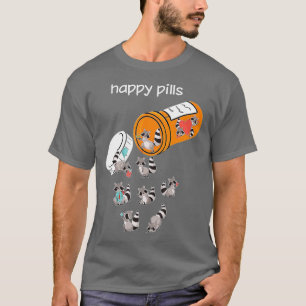 Camiseta Raccoon de pastillas Felices - Raccoon Lo
