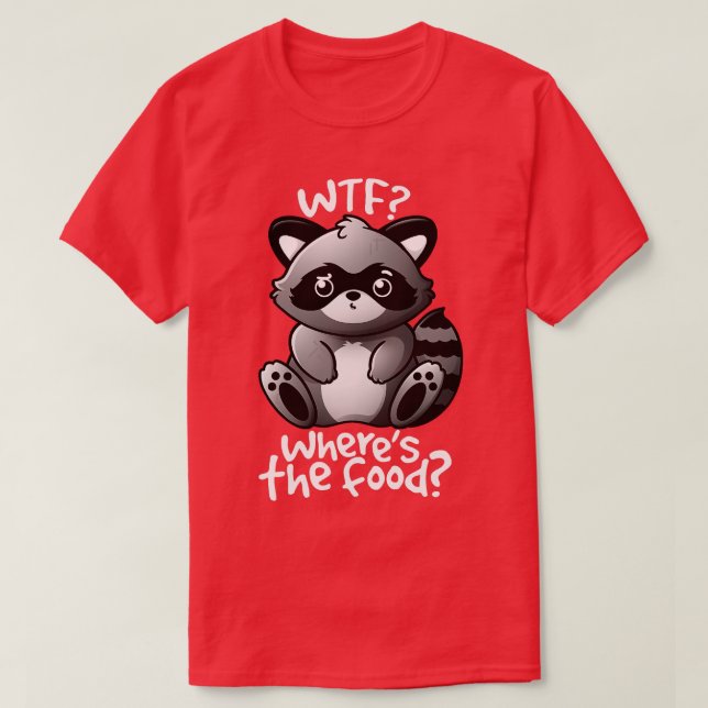 Camiseta Raccoon de WTF (Diseño del anverso)