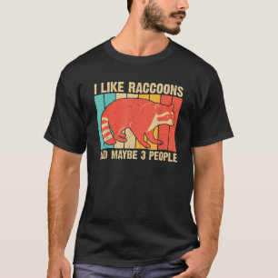 Camiseta Raccoon Design Para Hombres Mujeres Raccoon Lover 