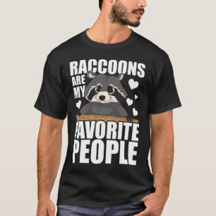 Camiseta Raccoon divertido de los animales silvestres