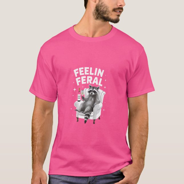 Camiseta Raccoon Feelin' Feral (Anverso)