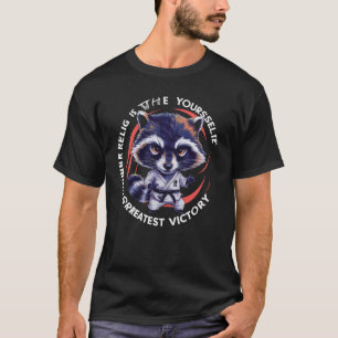 Camiseta Raccoon Funny Karate