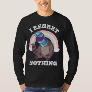 Camiseta Raccoon Funny Trash no puede lamentarse