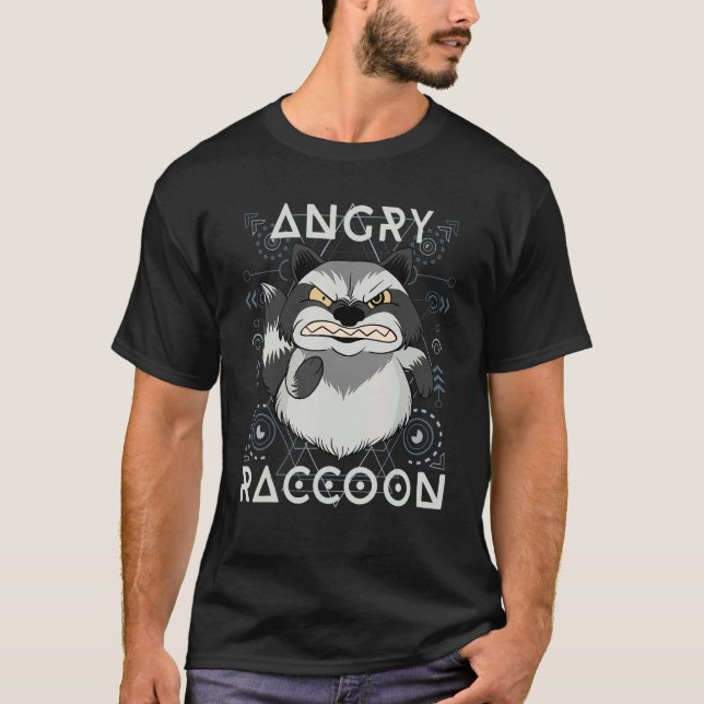 Camiseta Raccoon furioso (Anverso)