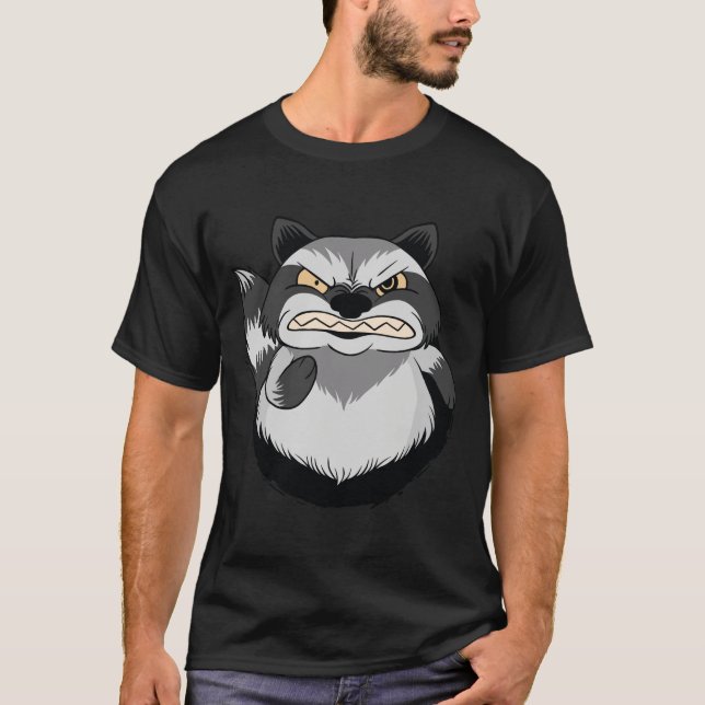 Camiseta Raccoon furioso (Anverso)