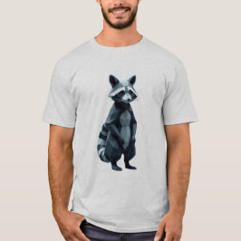 Camiseta Raccoon geométrico