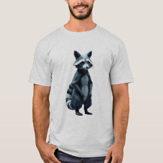 Camiseta Raccoon geométrico