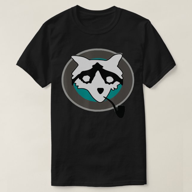 Camiseta Raccoon Gracioso Con Pipe Benji Dunn Nerd Geek Gra (Diseño del anverso)