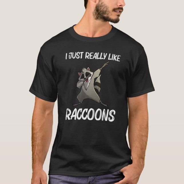 Camiseta Raccoon Guay Para Hombres Mujeres Trash Panda Anim (Anverso)