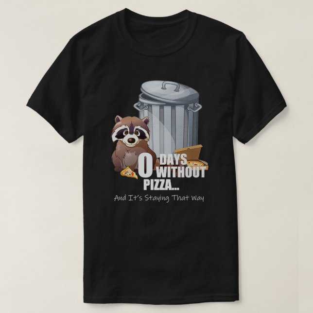 Camiseta Raccoon Lover Pizza Funny Cute Trash Panda Pizza D (Diseño del anverso)
