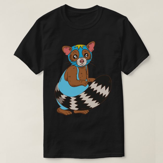 Camiseta Raccoon Luchador Wrestler (Diseño del anverso)