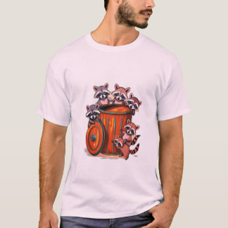 Camiseta Raccoon lúdico