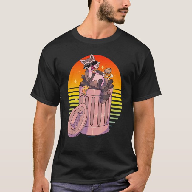 Camiseta Raccoon Meme Street Cat (Anverso)