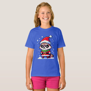Camiseta Raccoon Navidades Grumpy - Festividad divertida de