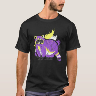 Camiseta Raccoon No Binario Lgbt Apoyo Agénero