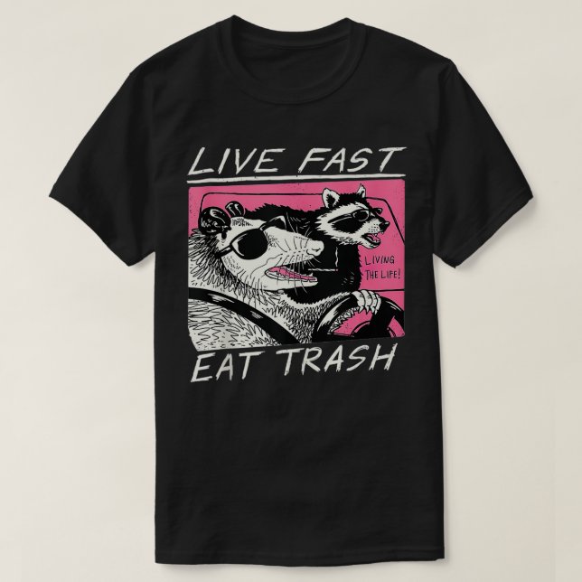 Camiseta Raccoon Opossum (Diseño del anverso)