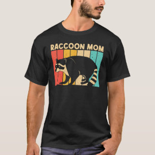 Camiseta Raccoon Para Mamá Madre Raccoon Común