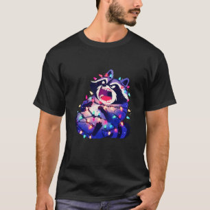 Camiseta Raccoon Personalizado Divertido árbol de Navidad C