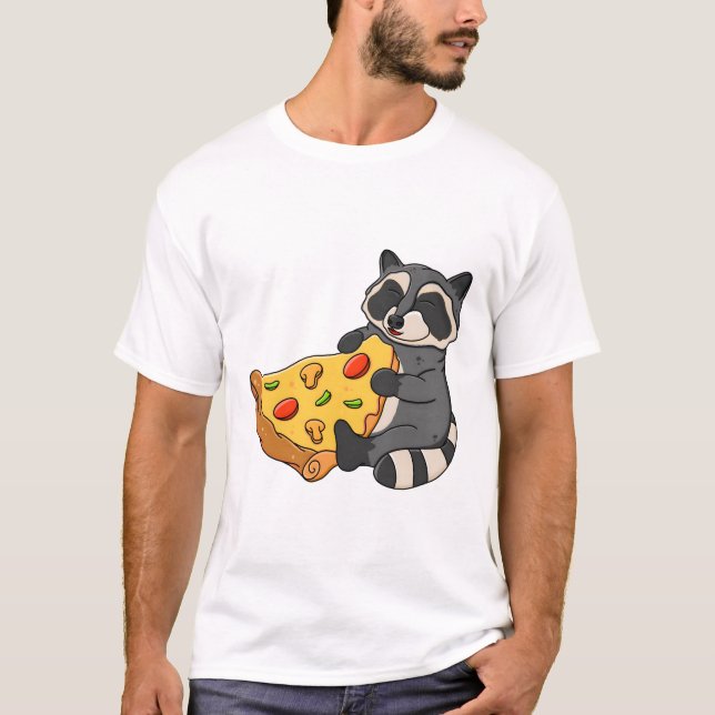 Camiseta Raccoon Pizza (Anverso)