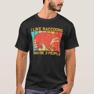 Camiseta Raccoon Raccoon Diseño Funny Para Hombres Mujeres