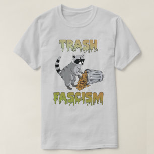 Camiseta Raccoon retro cutáneo - fascismo por basura