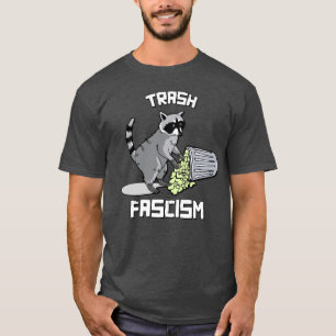 Camiseta Raccoon retro cutáneo - fascismo por basura
