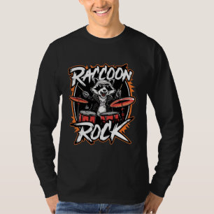 Camiseta Raccoon Rock - Funny Raccoon Cowboy Desig