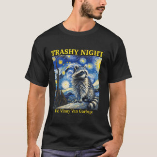 Camiseta Raccoon Starry Night Van Funny Racoon Regalos Para