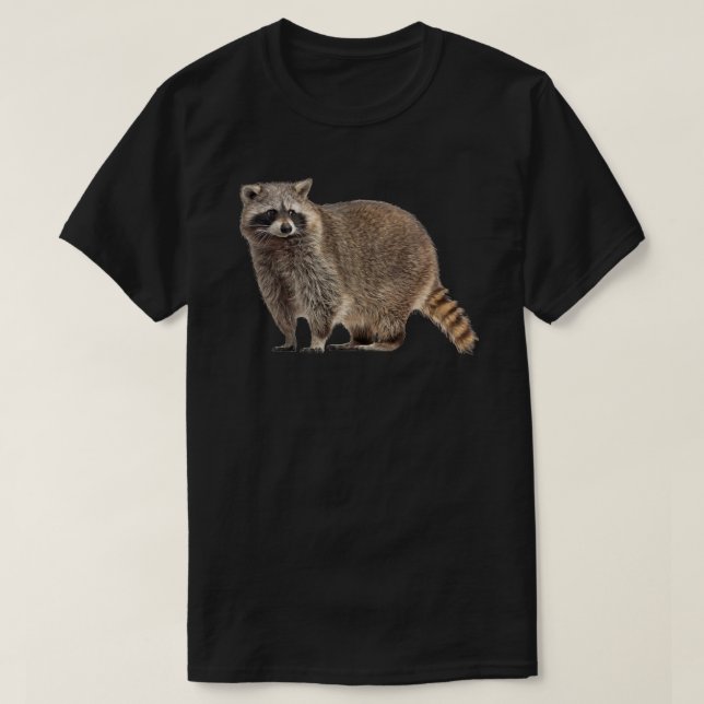 Camiseta Raccoon T-Shirt Wildlife Tee Shirt Guay Nature R (Diseño del anverso)