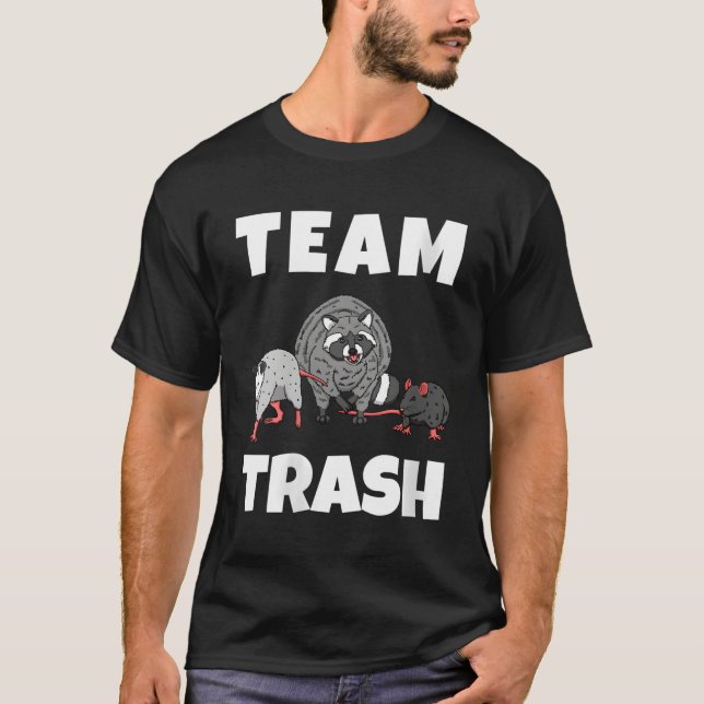 Camiseta Raccoon Team Trash Panda Ringtail (Anverso)