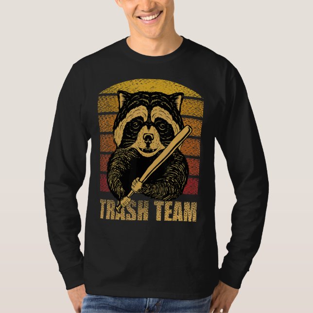 Camiseta Raccoon Trash Team (Anverso)