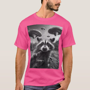 Camiseta Raccoon Ufo divertido