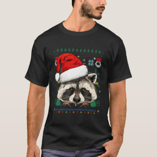Camiseta Raccoon Ugly Santa