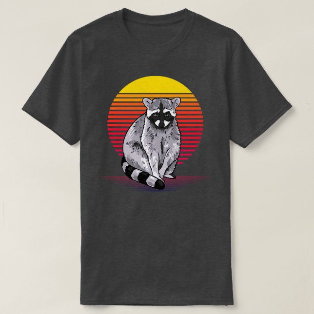 Camiseta Raccoon Vapor (Diseño del anverso)