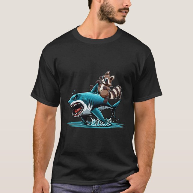 Camiseta Raccoon viajando con niños amantes de los disfrace (Anverso)