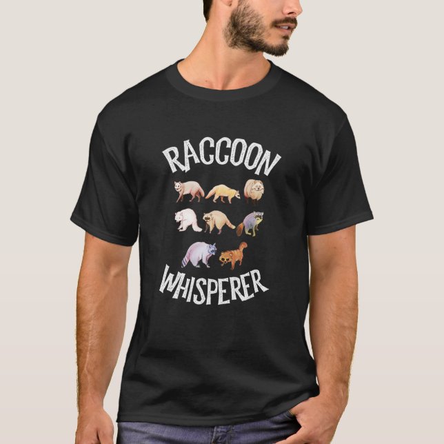 Camiseta Raccoon Whisperer asombroso uso diario (Anverso)