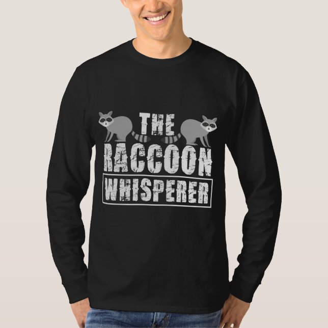 Camiseta Raccoon Whisperer Raccoon Amantes del Raccoon Chic (Anverso)
