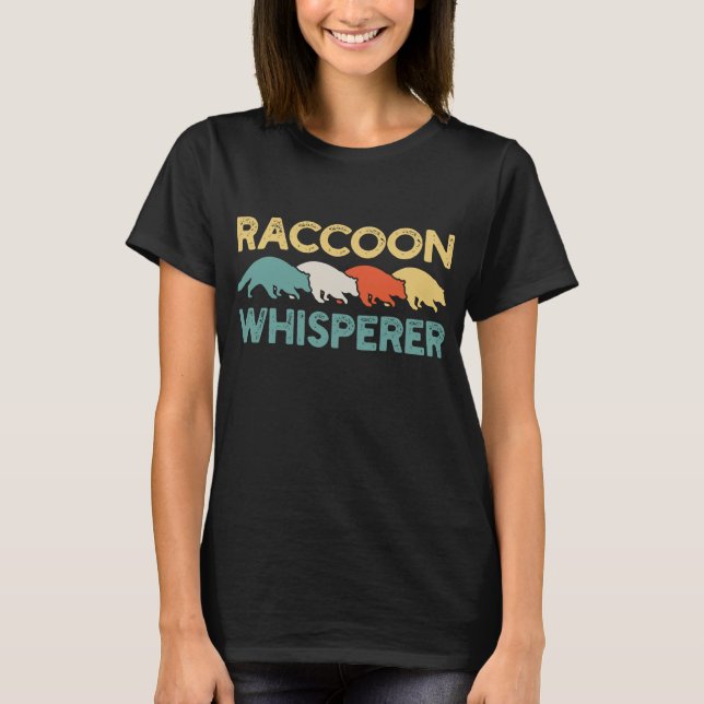 Camiseta Raccoon Whisperer Retro (Anverso)